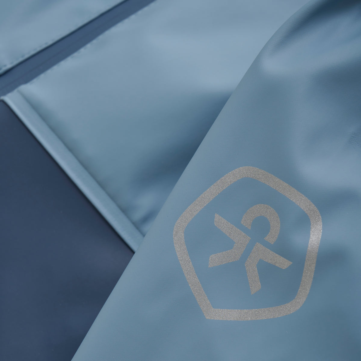 Regenset Colorblock - blau/beige