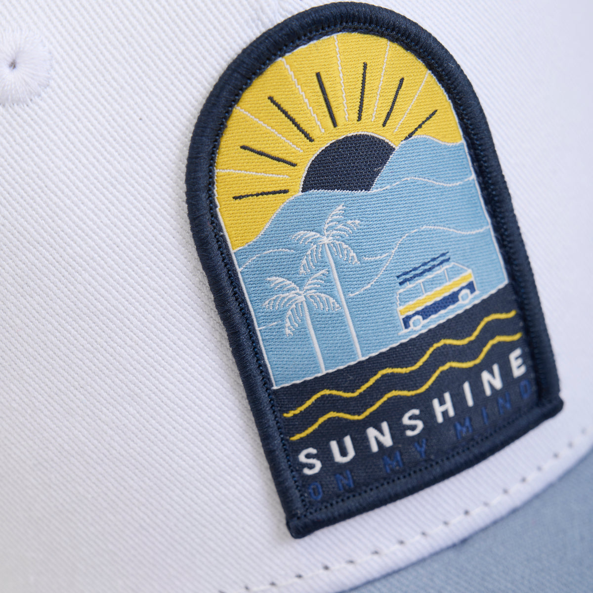 Caps mit Patch &quot;Sunshine&quot;  - blau