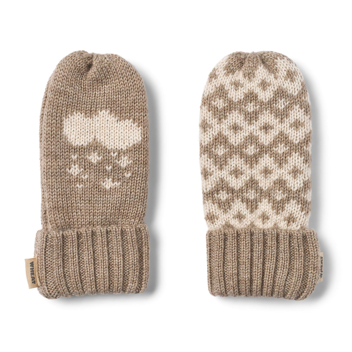 Jacquard Handschuhe Towsi - Grey Camel Melange