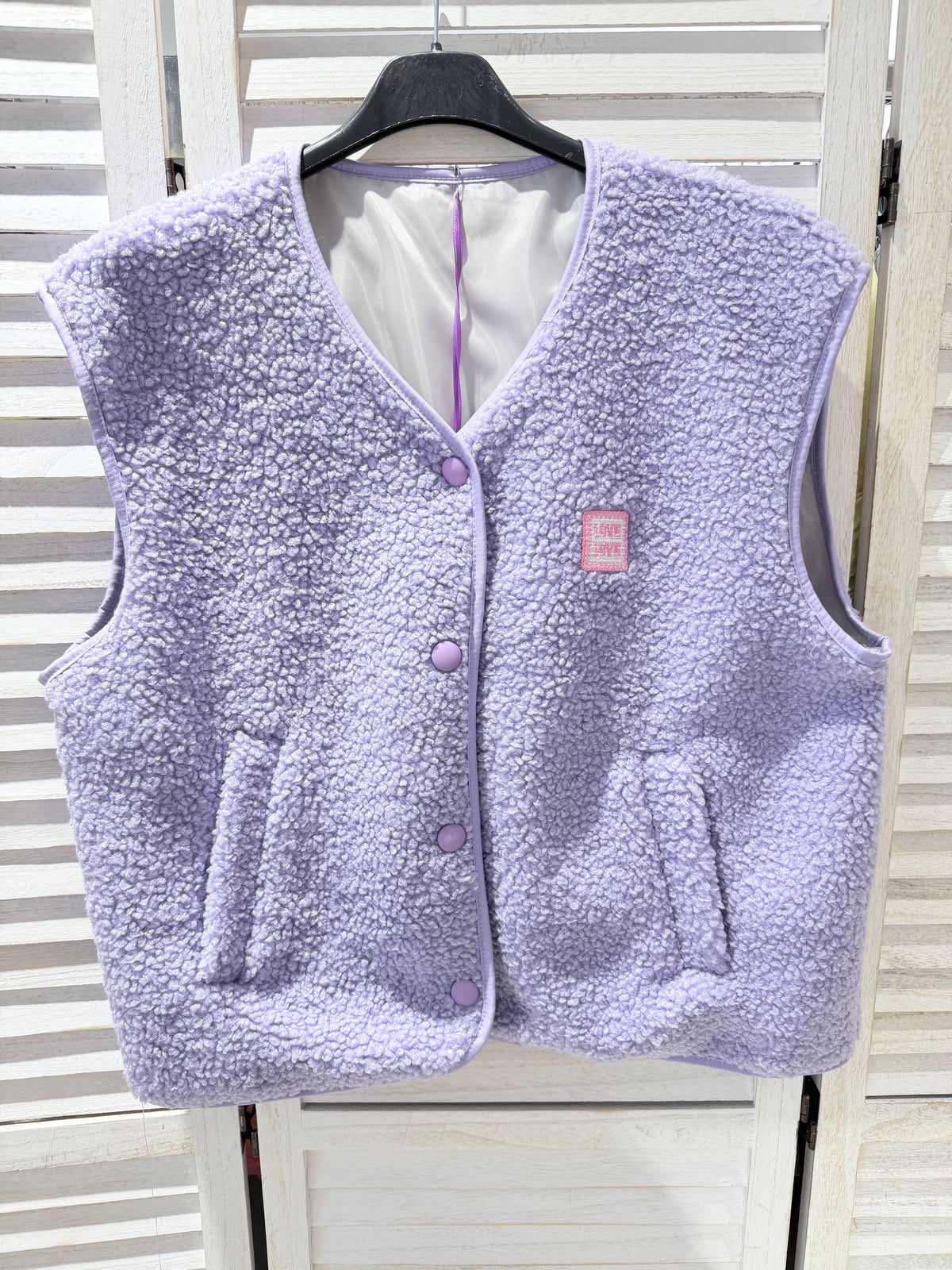 Teddyweste Woman - flieder