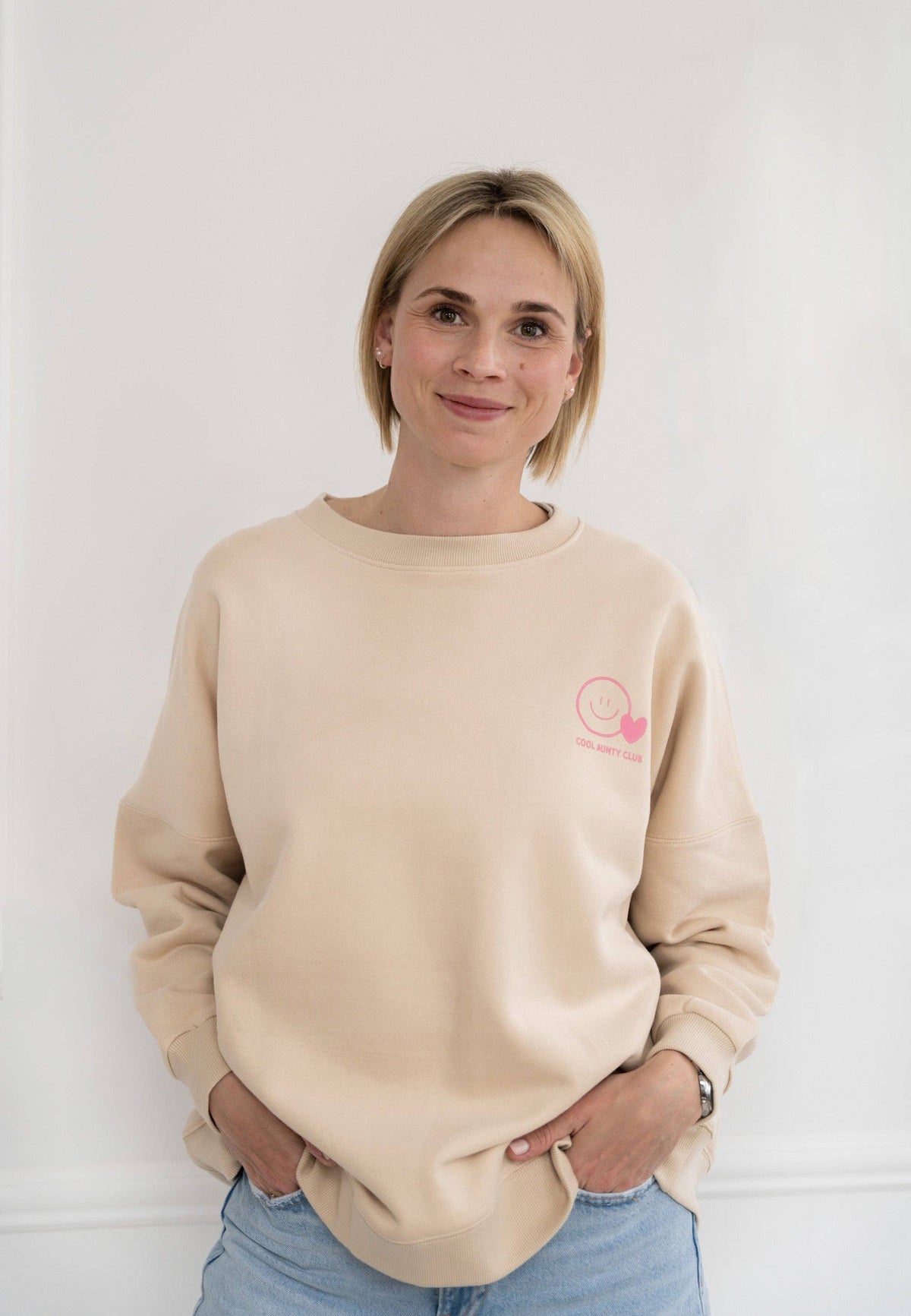 Erwachsenen Sweatshirt beige Cool Aunty Club