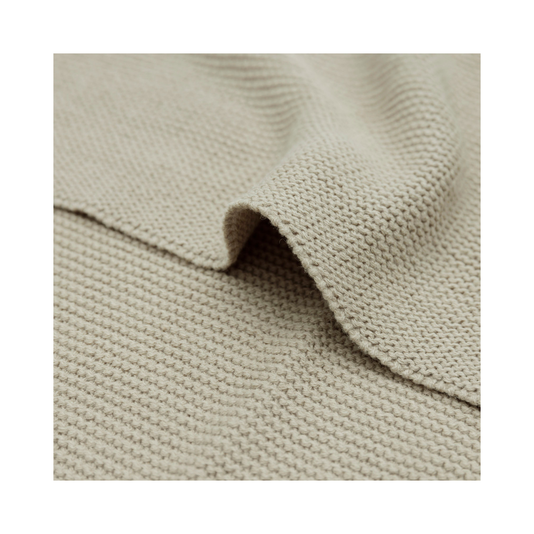 Decke 75x100cm Basic Knit Olive Green