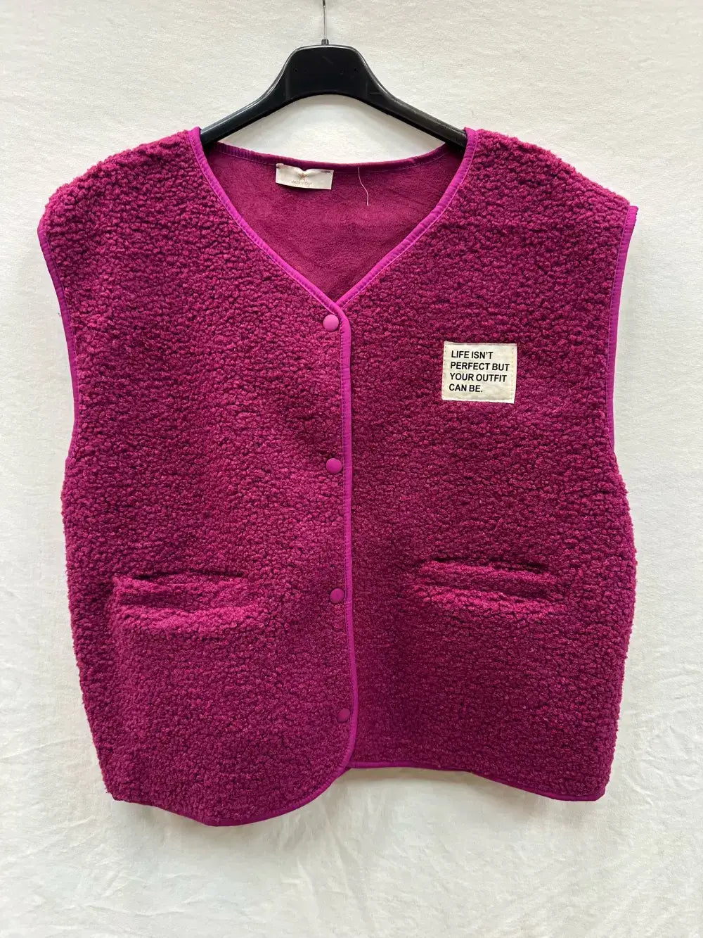 Teddy Weste - Framboise