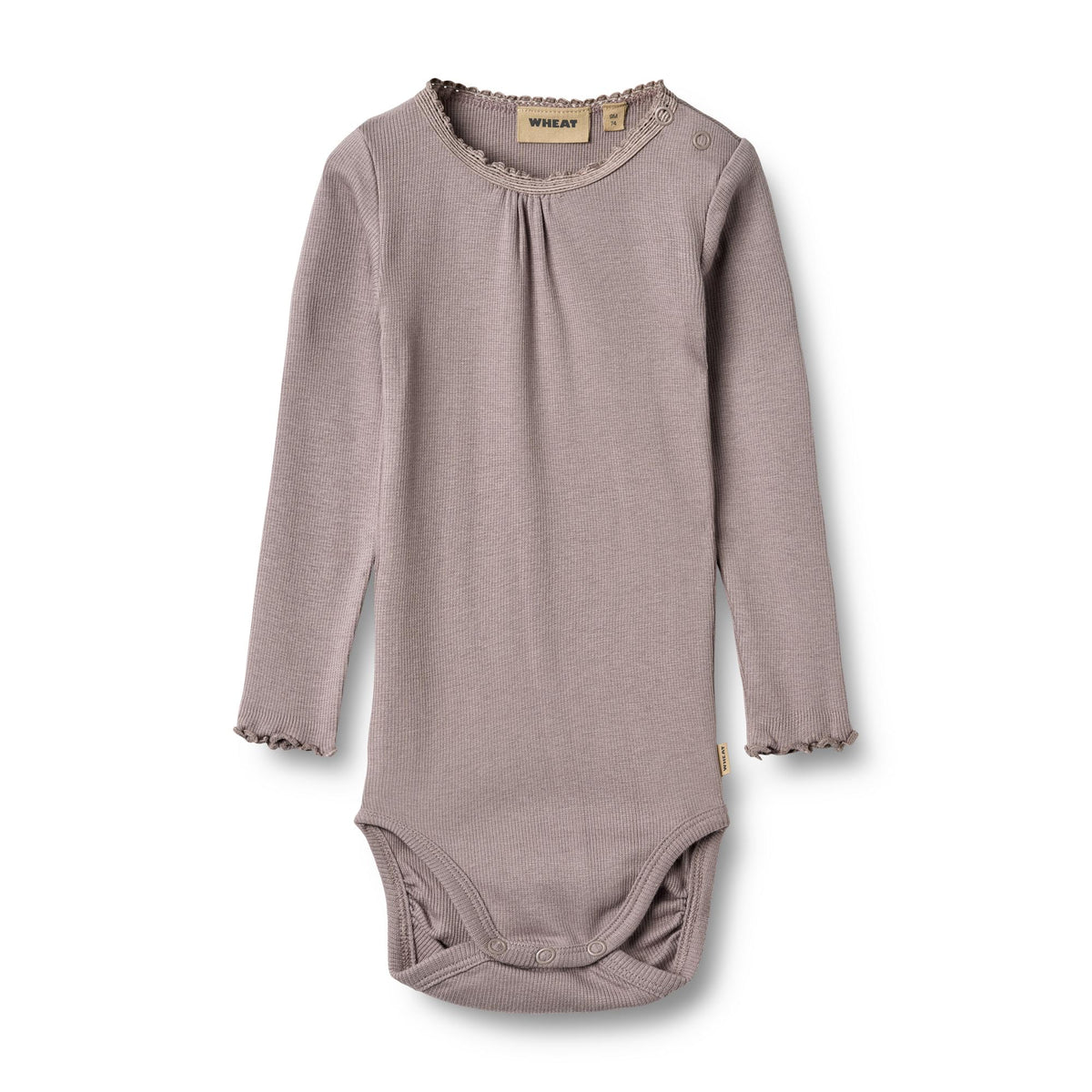 Langarm Rib Body Lotta - Dusty Purple