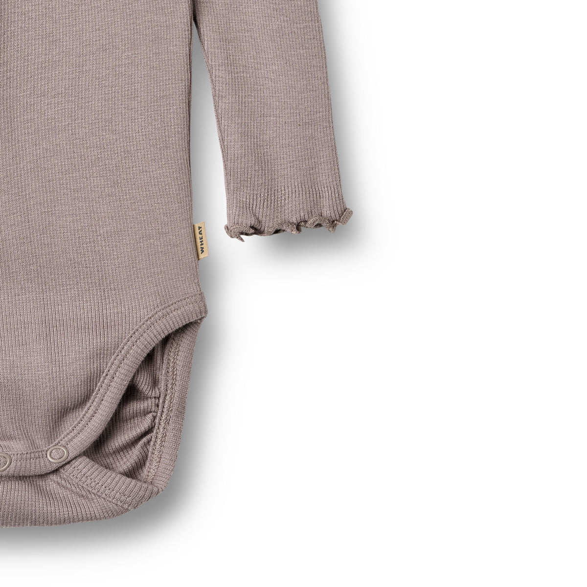 Langarm Rib Body Lotta - Dusty Purple
