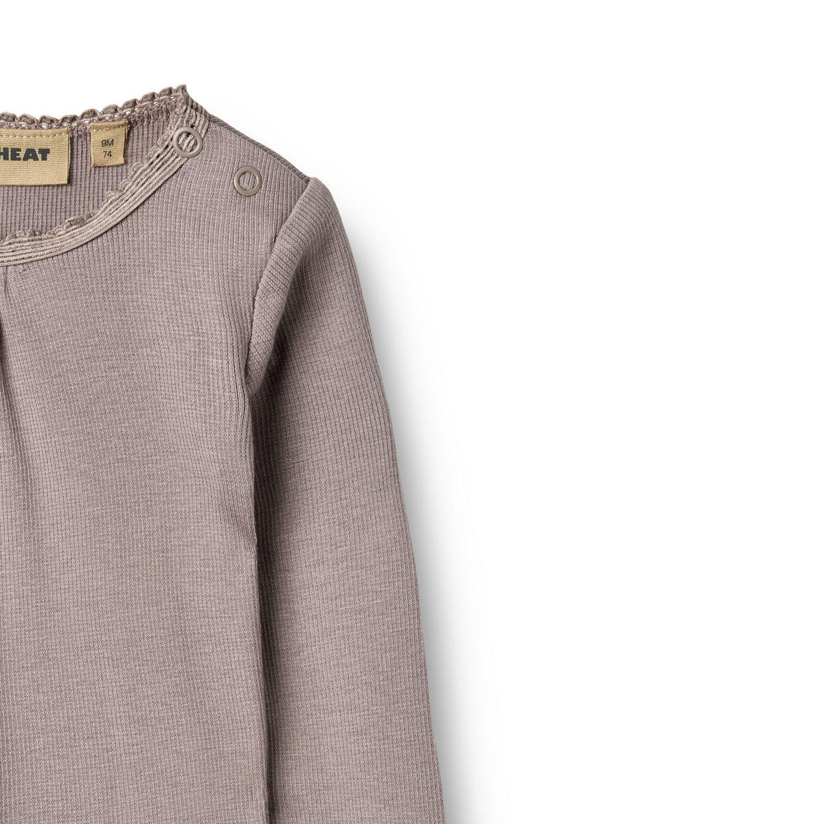 Langarm Rib Body Lotta - Dusty Purple