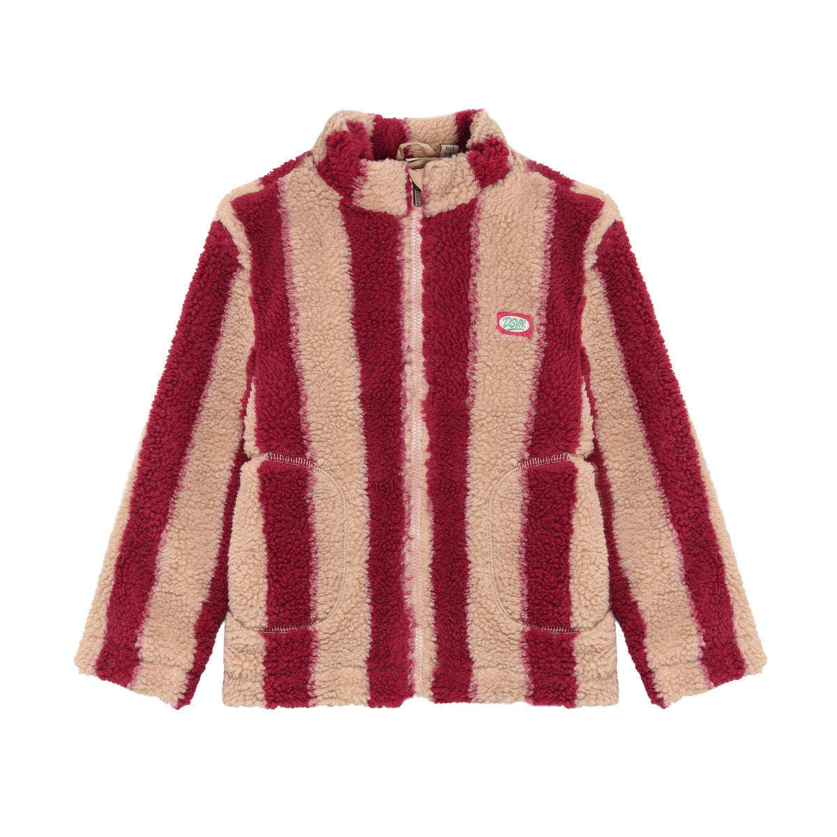 Teddy Jacke gestreift