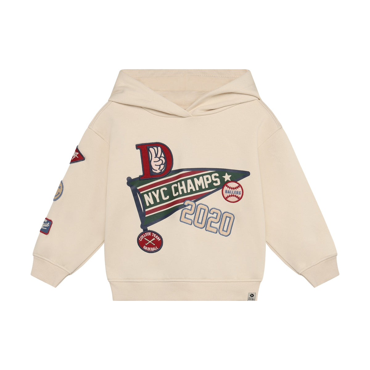 Oversized Hoodie mit Badges
