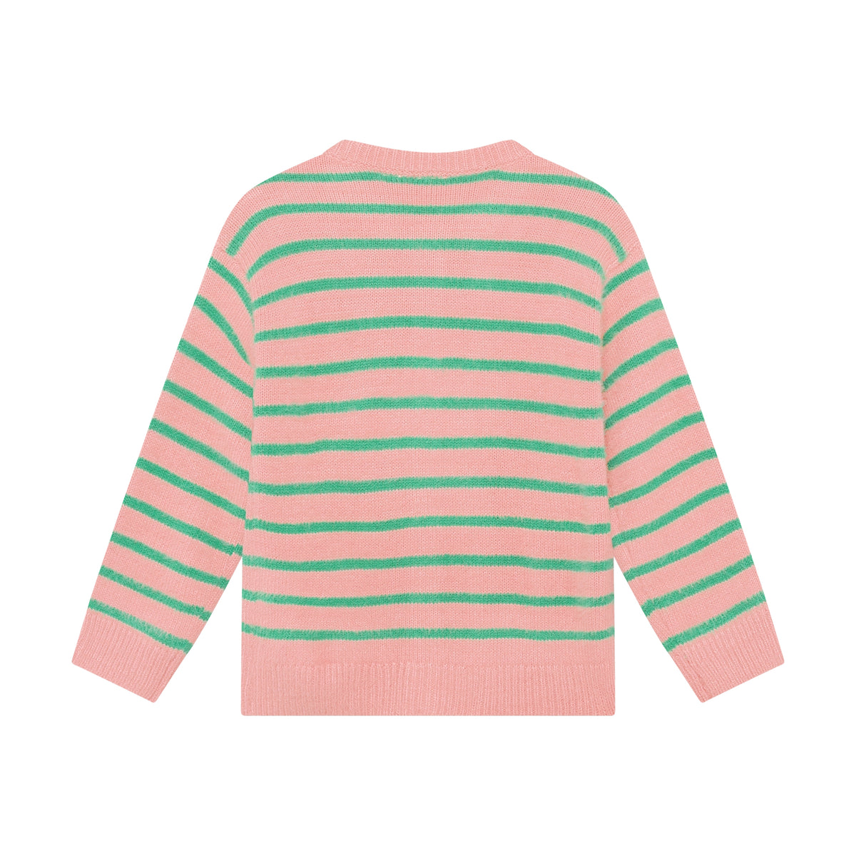 Gestreifter Strickcardigan