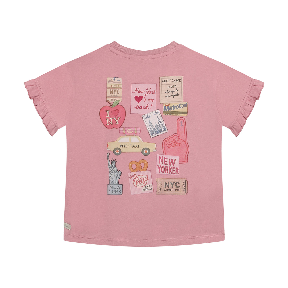 T-Shirt mit Backprint