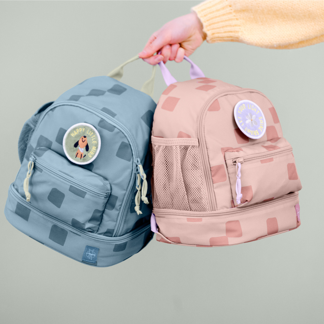 Kindergartenrucksack Mini - Pattern Party, blau