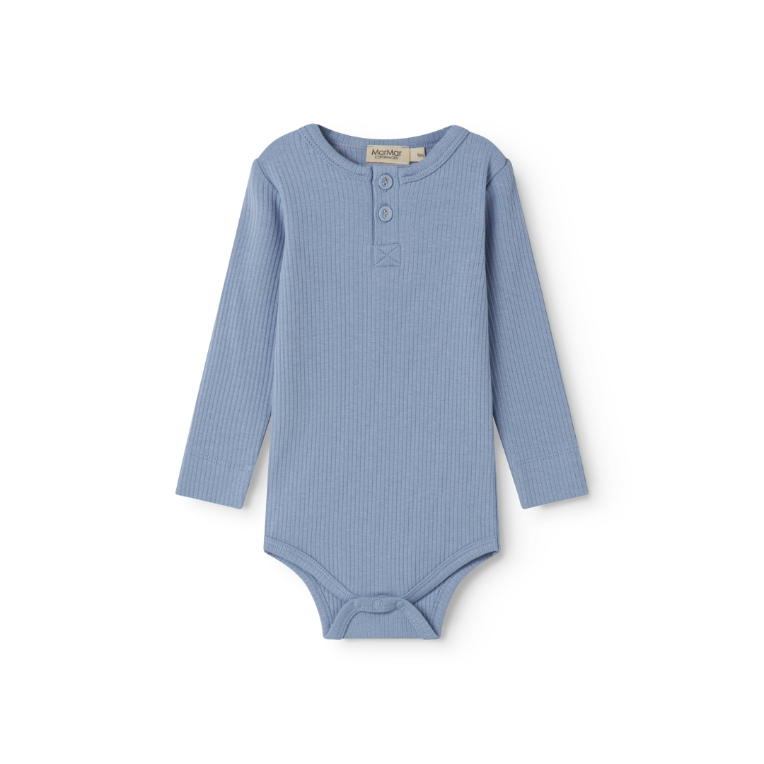 Body langarm Modal - Blue Iris