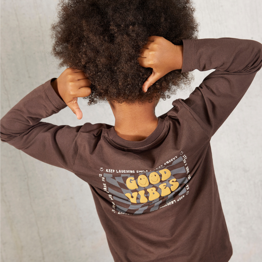 Langarm T-Shirt Good Vibes