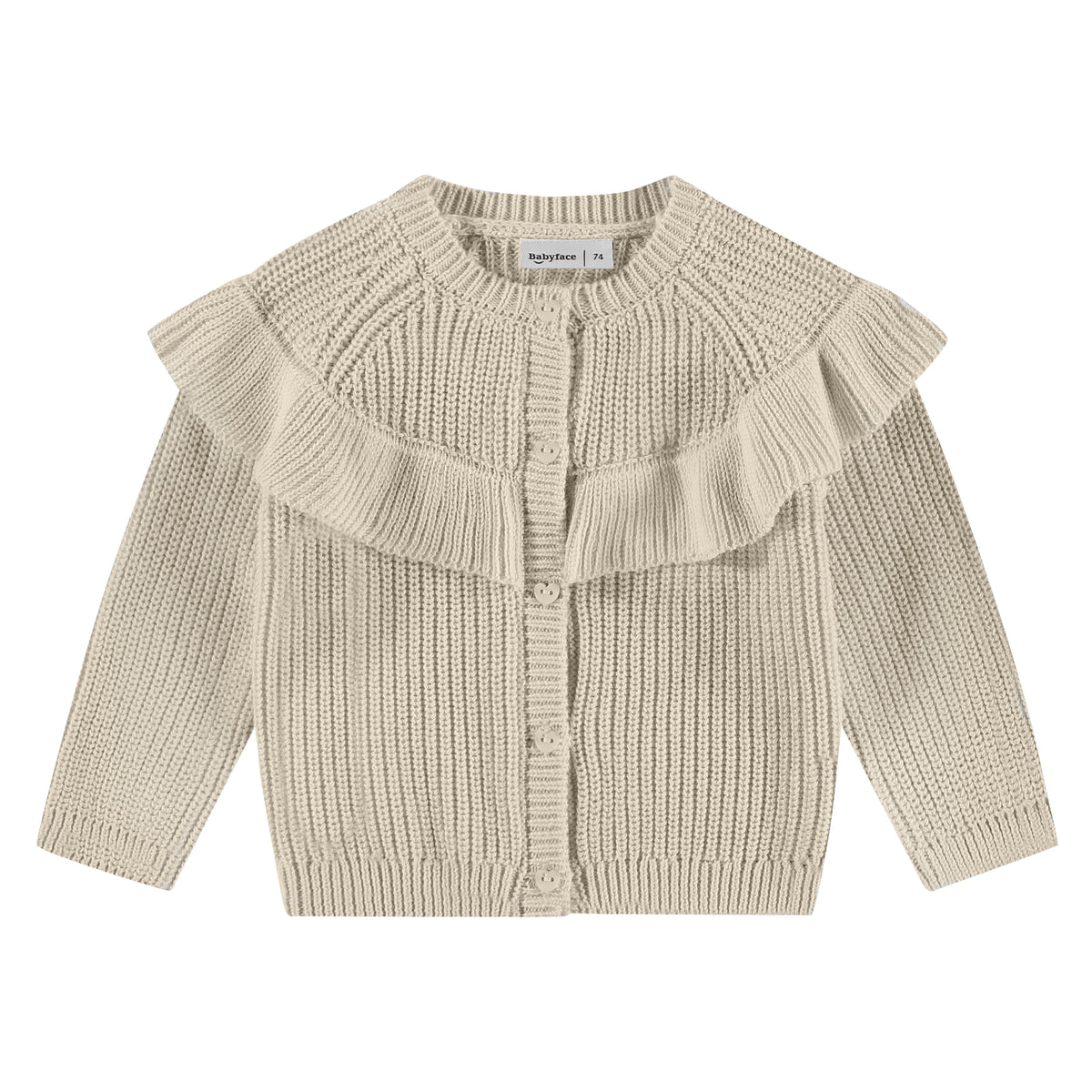 Strickjacke mit Volant