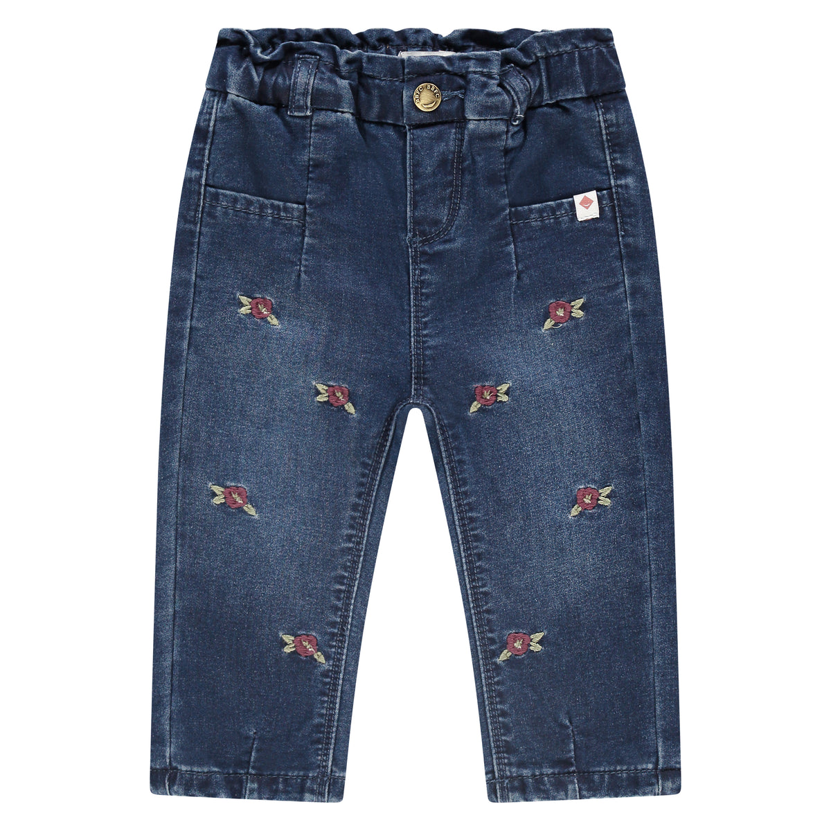 Jeanshose Baby mit Blumen