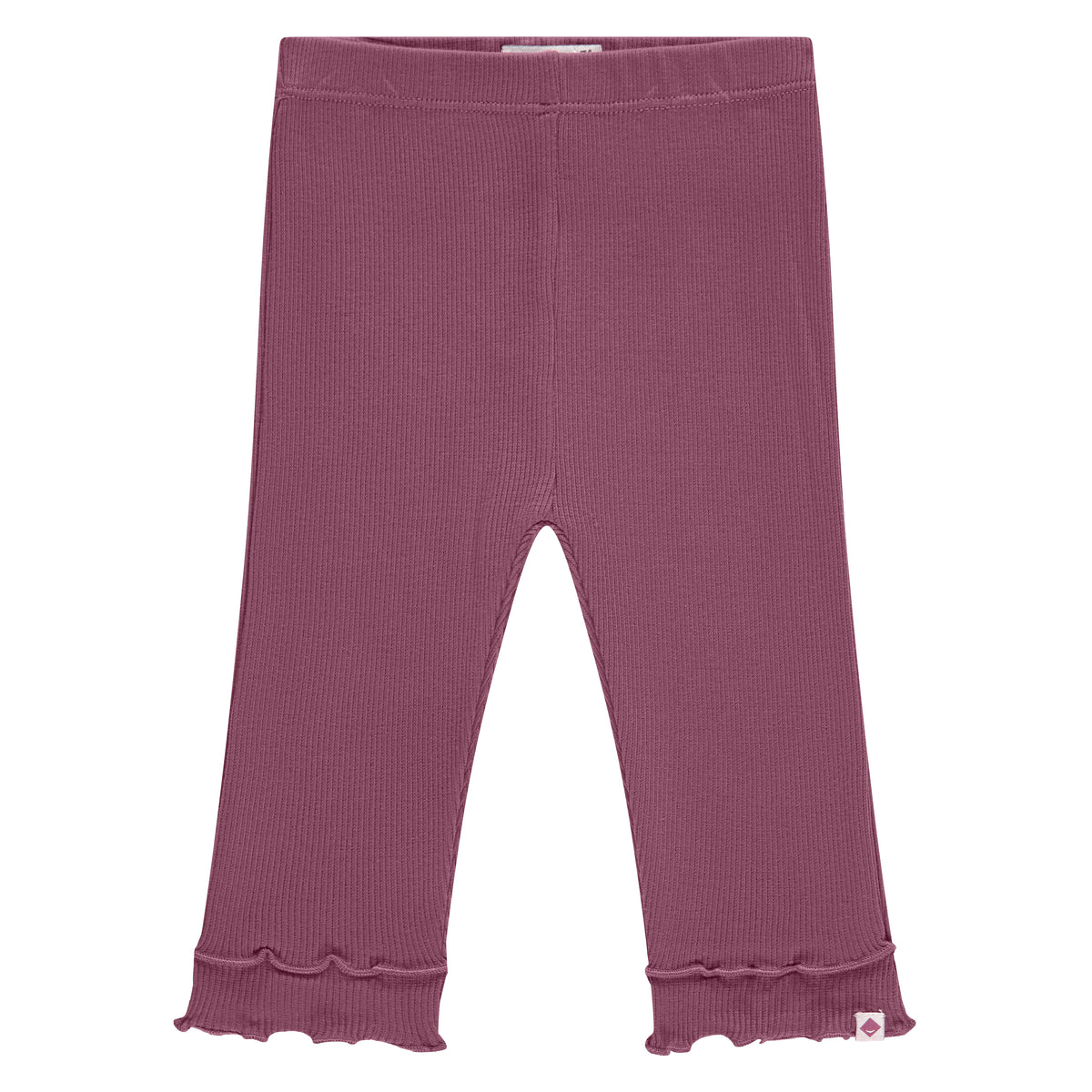 Rip Leggings mit Bündchen - burgundy