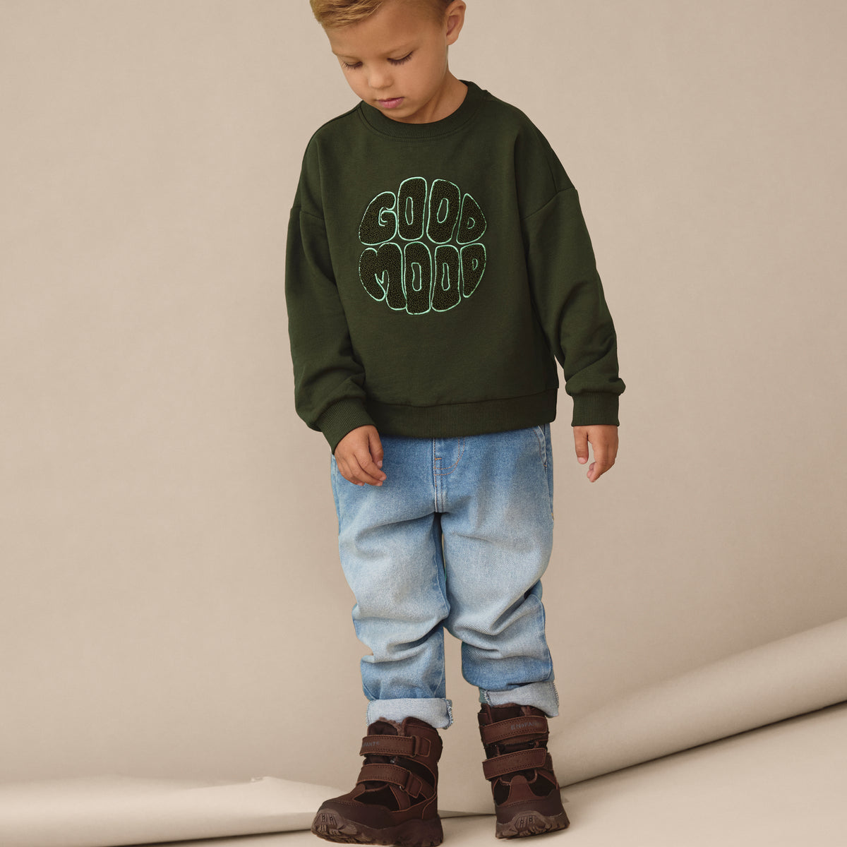 Winterboots Velcro TEX - braun