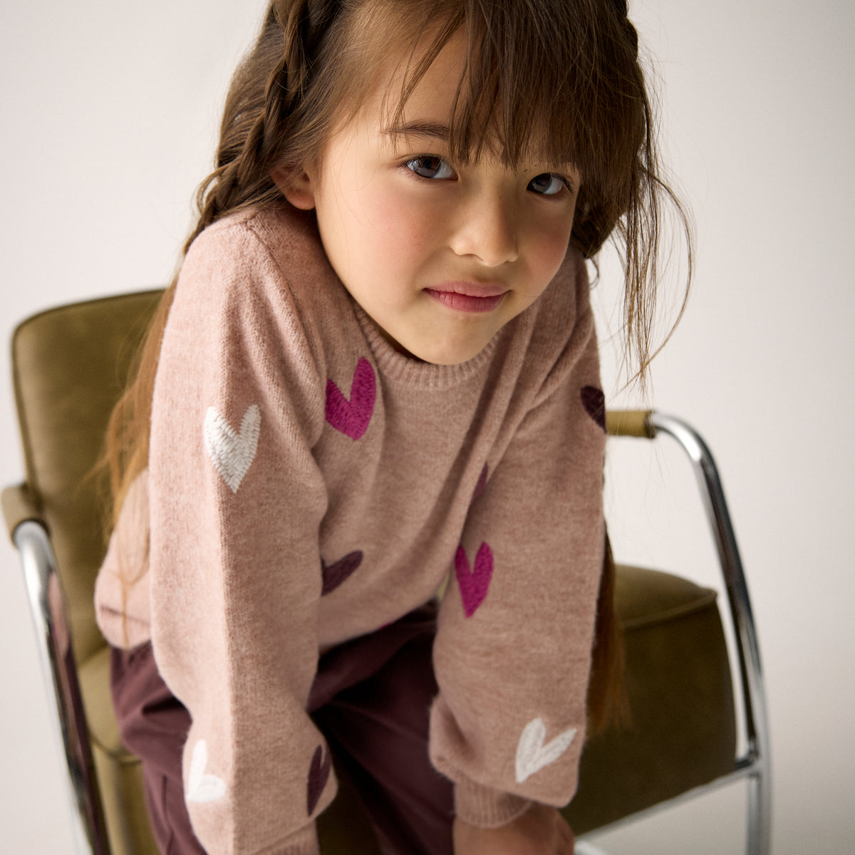 Strickpullover mit Herz