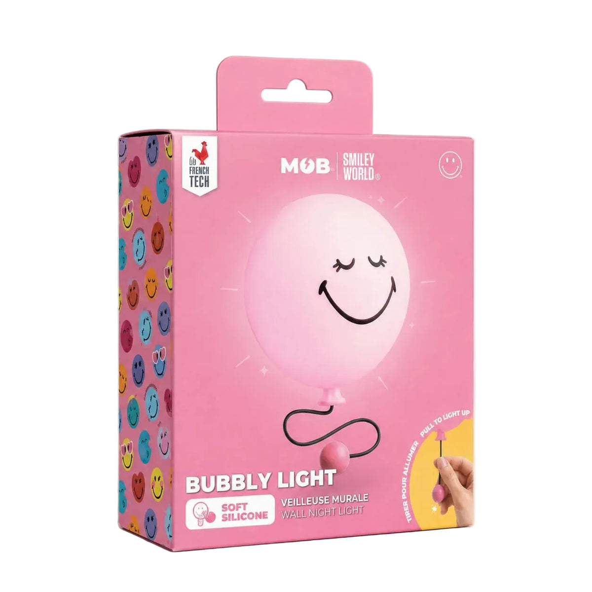 Smiley Lampe klein - rosa