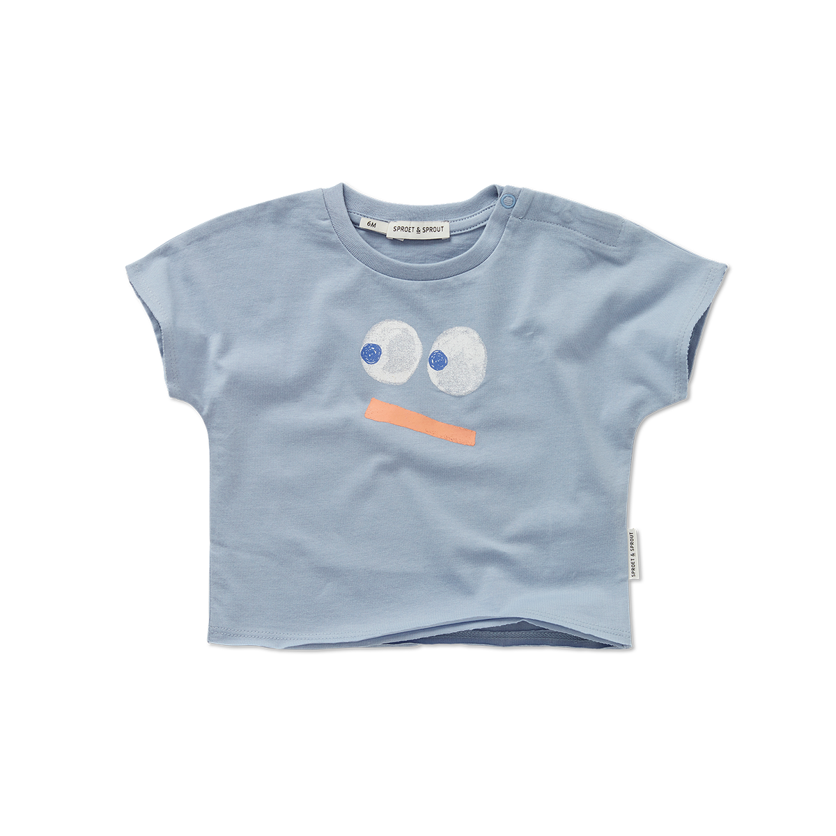 Baby T-Shirt Smiley - blau