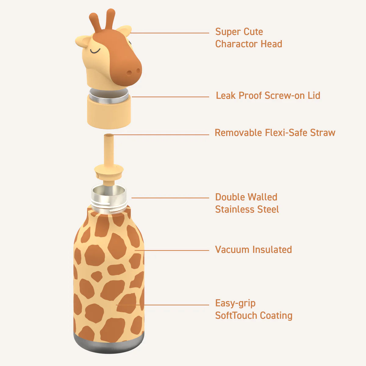 Kindertrinkflasche - Giraffe