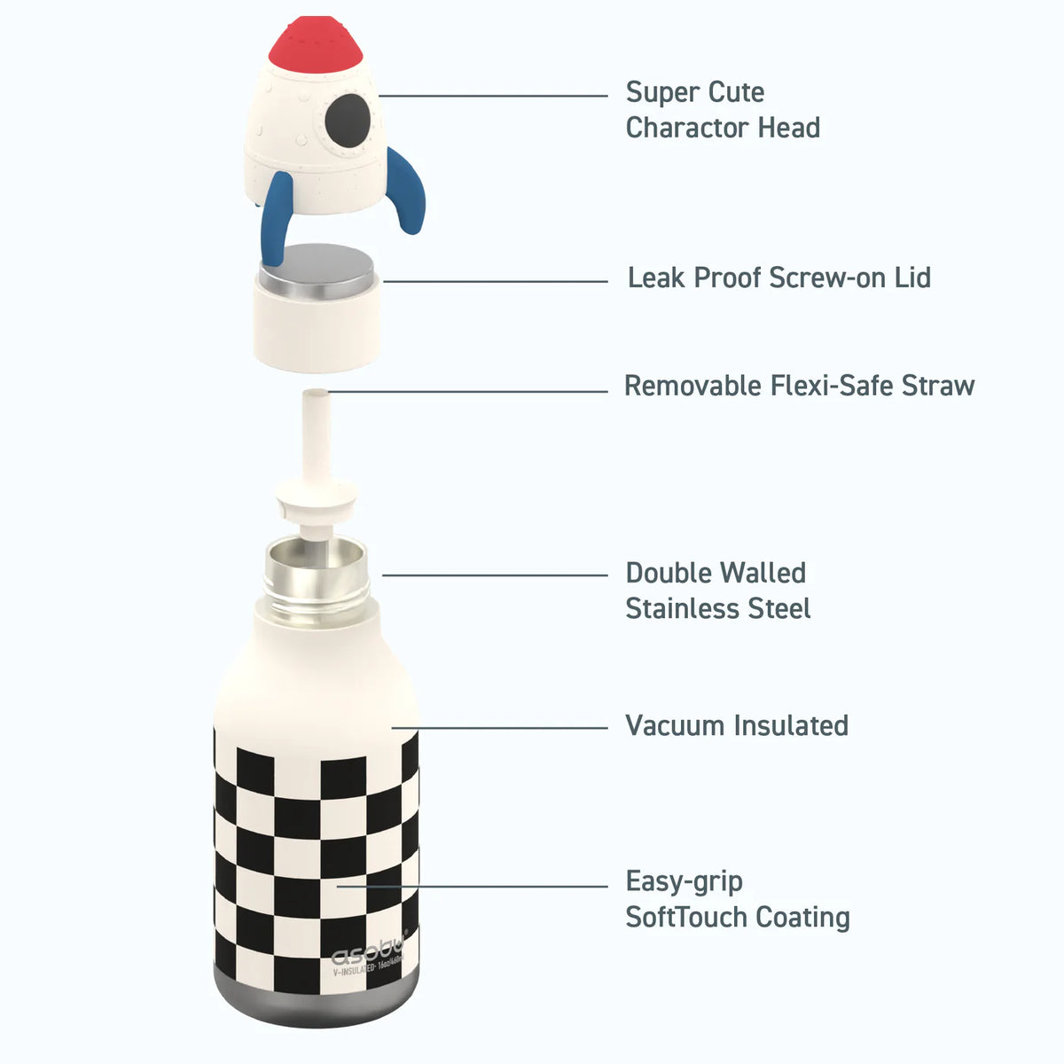 Kindertrinkflasche - Rackete