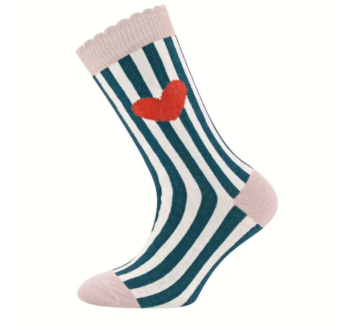Familiensocken Herz - Grün