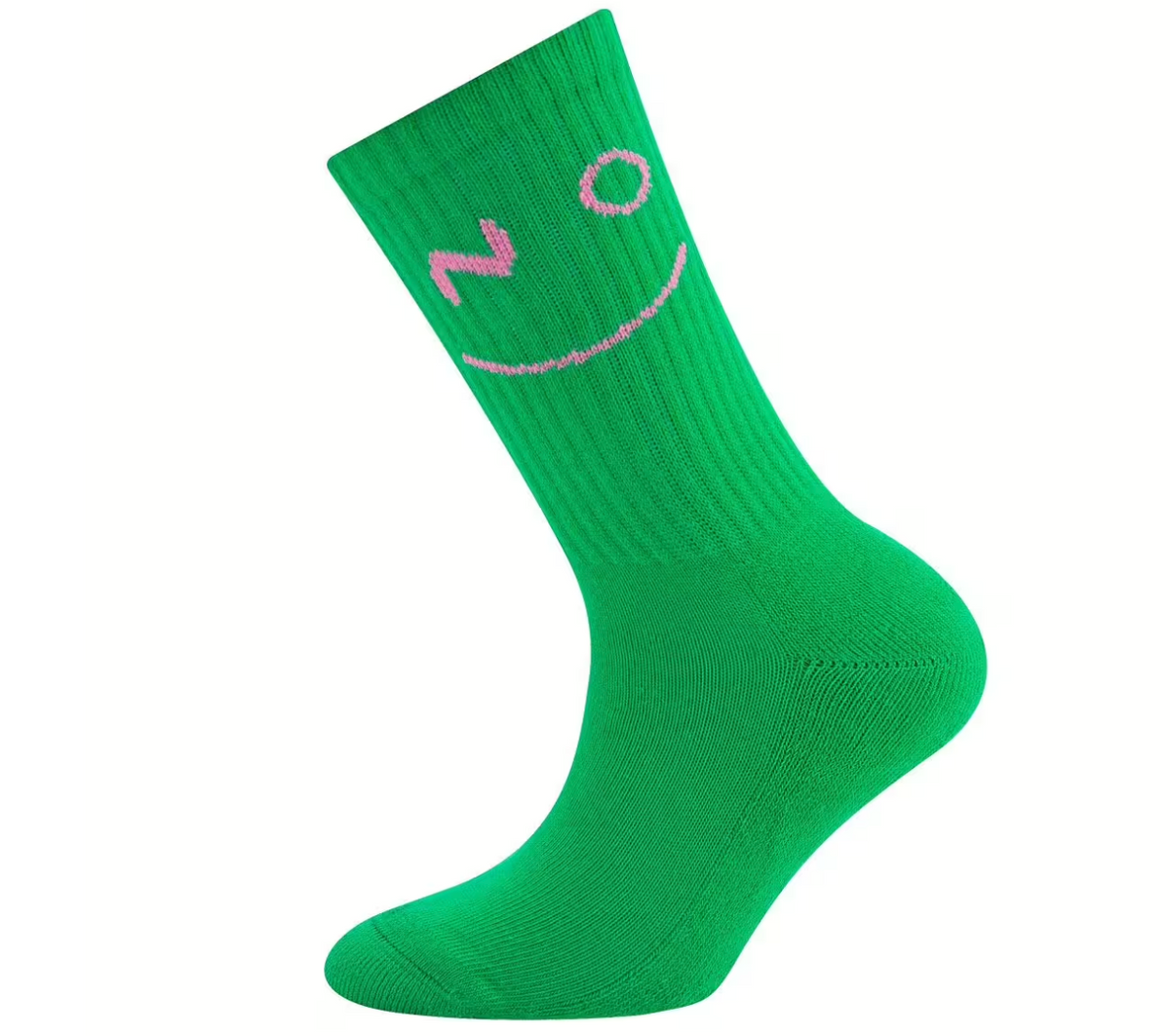 Familiensocken - Neon Smile - grün