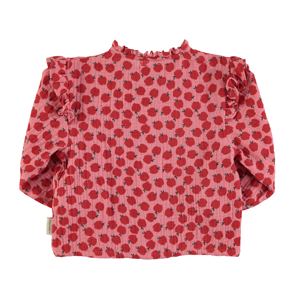 Bluse mir Rüschen | light pink-apple