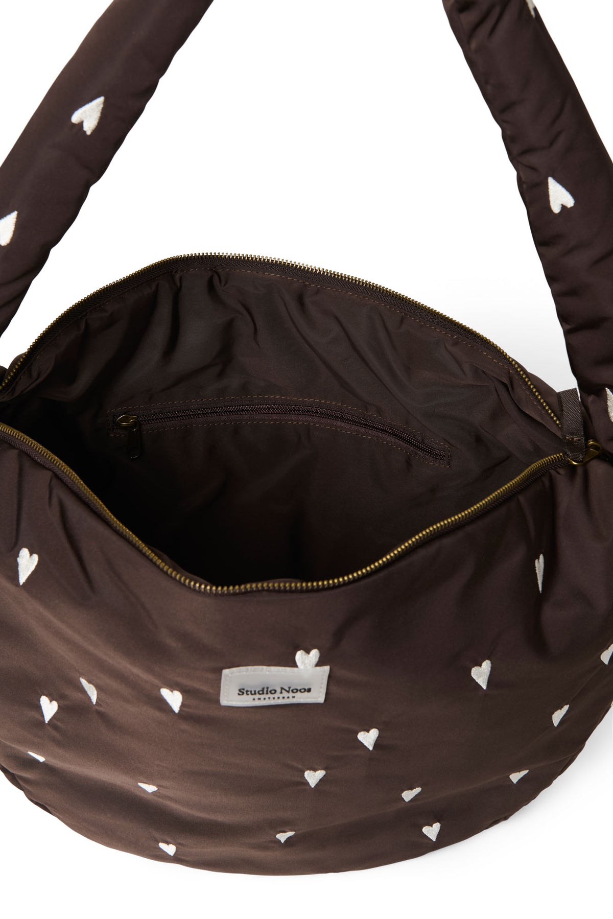 Puﬀy Cross Body Bag - Braun Herz