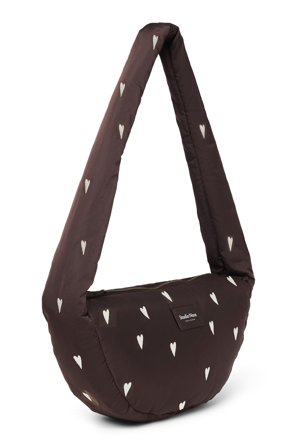 Puffy Mini Crossbody Bag - Braun Herz