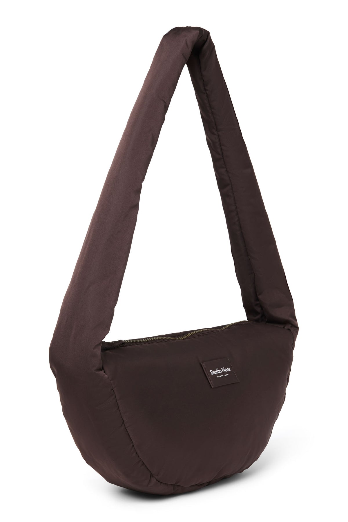 Teddy Puffy Mini Crossbody Bag - Braun