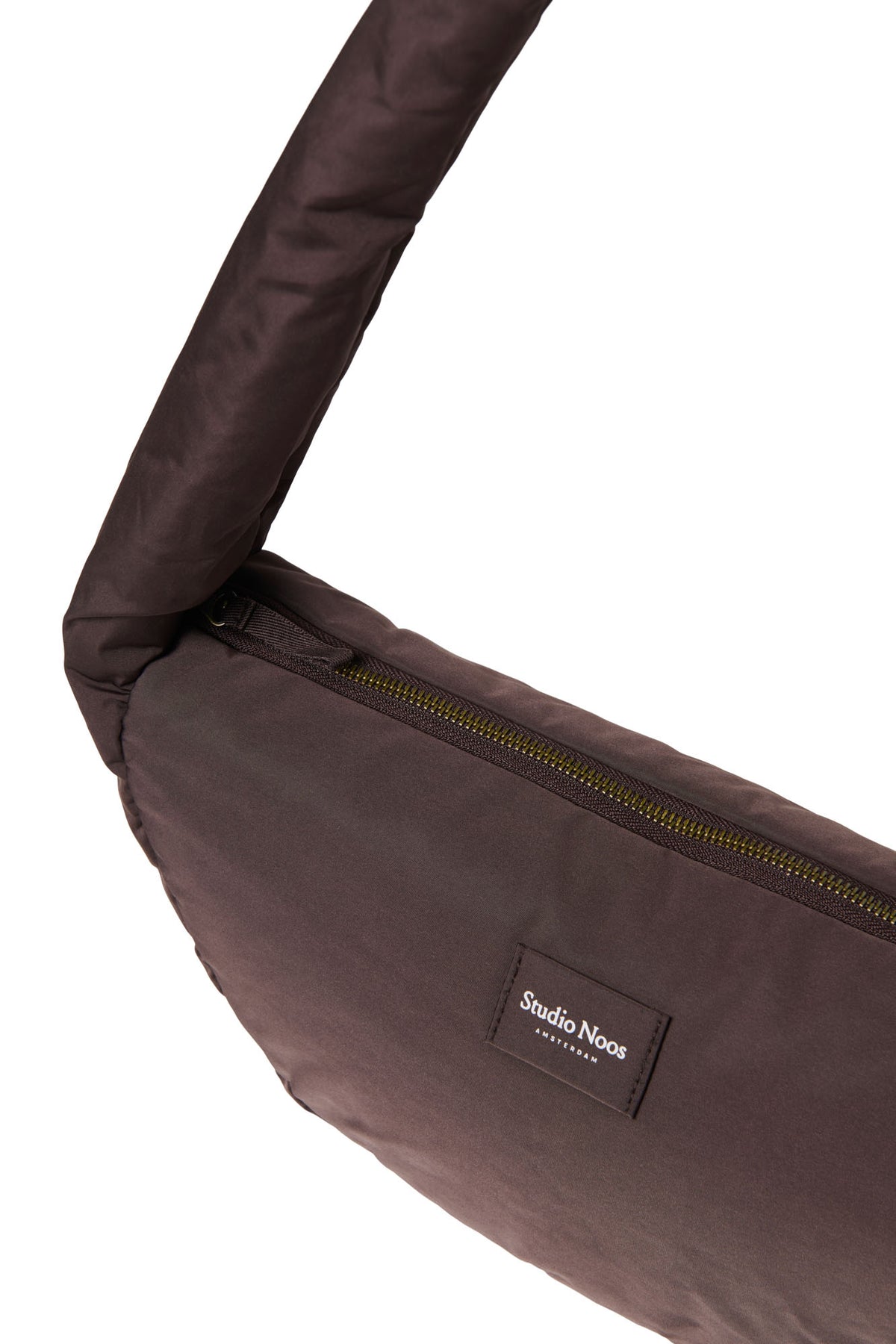 Teddy Puffy Mini Crossbody Bag - Braun