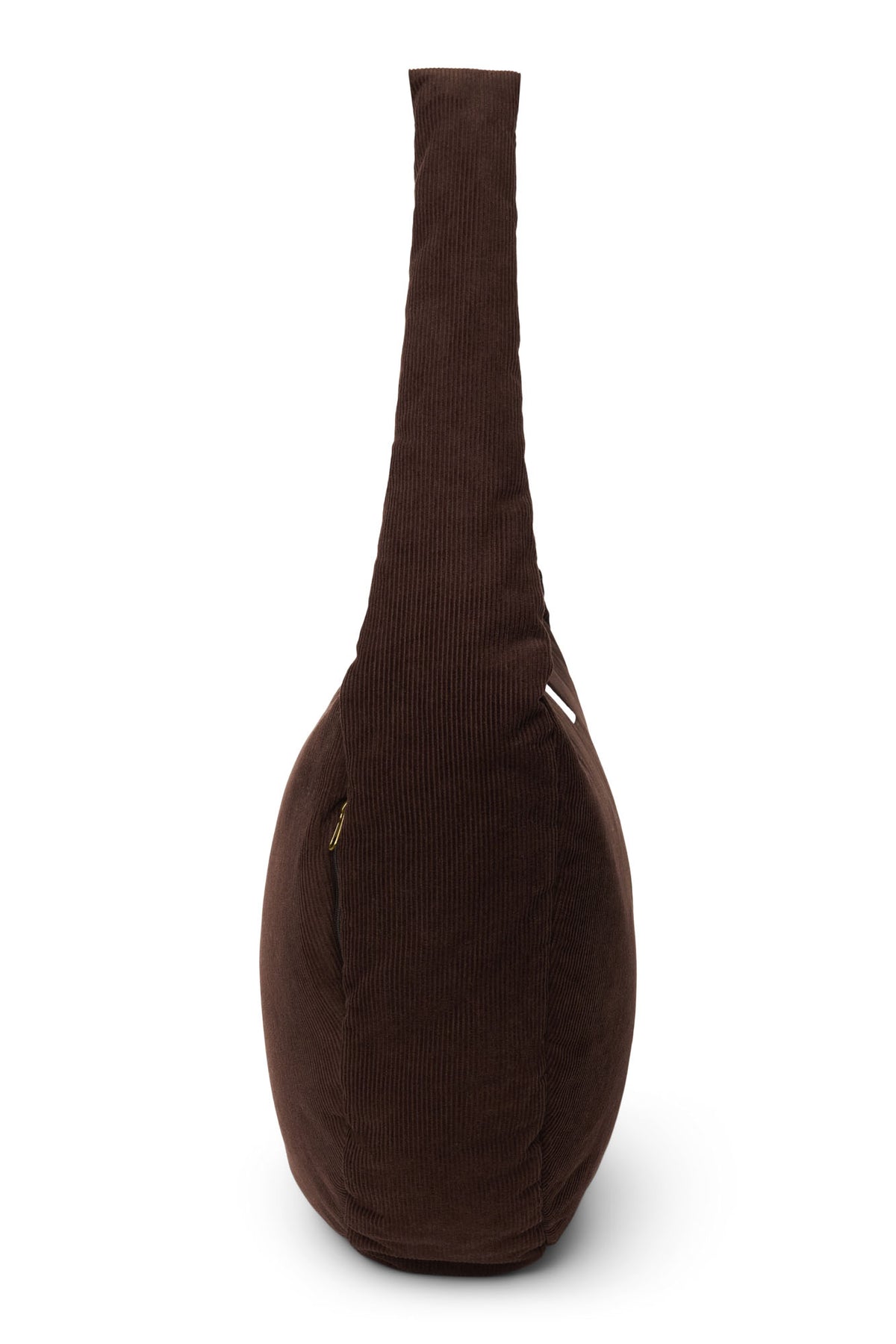 Rib Puﬀy Cross Body Bag - Dark Brown