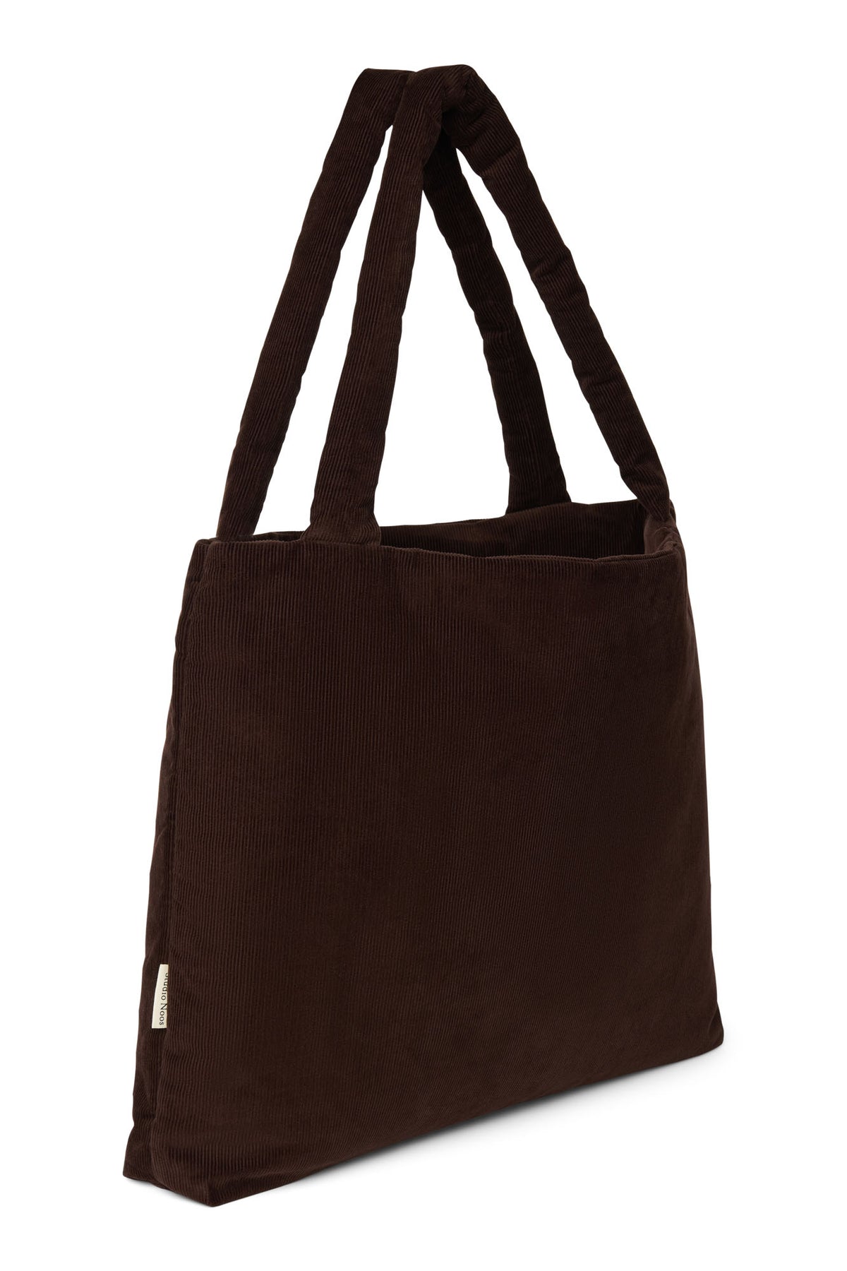 Rib Puffy Mom Bag - Dark Brown