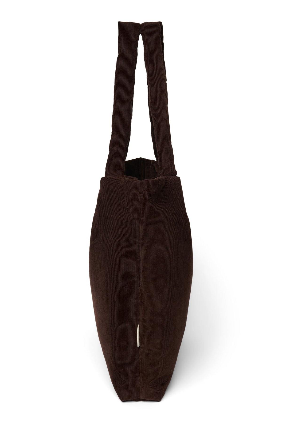 Rib Puffy Mom Bag - Dark Brown