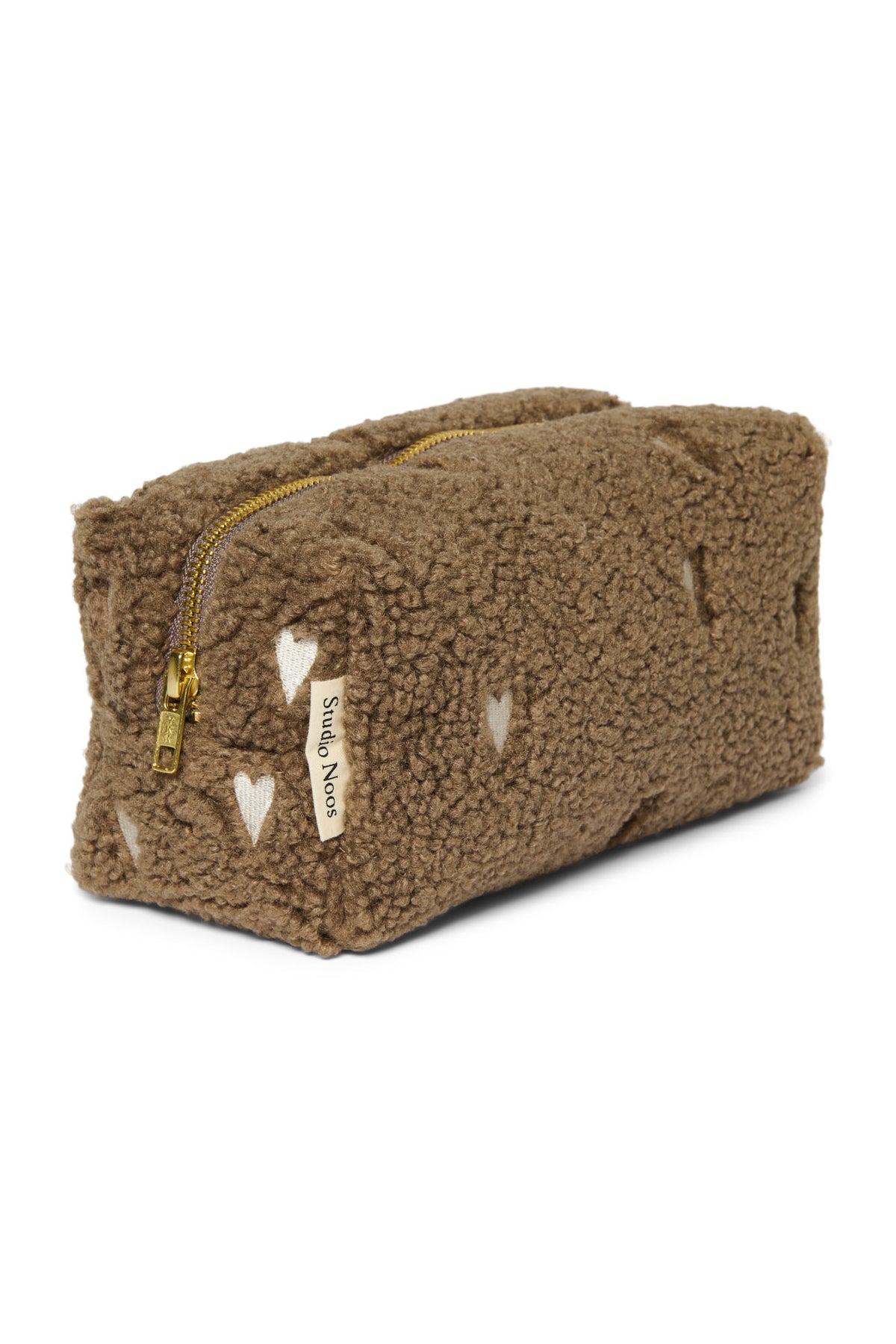 Teddy Hearts Pouch - Braun