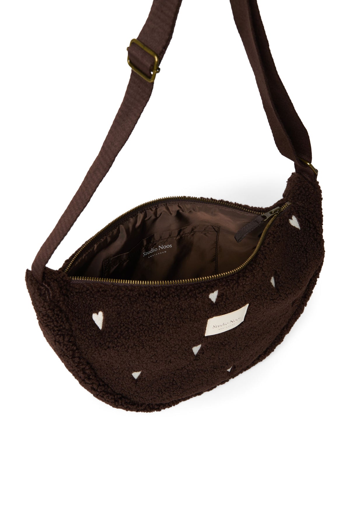Teddy Adult Fanny Pack - Hearts Chocolate