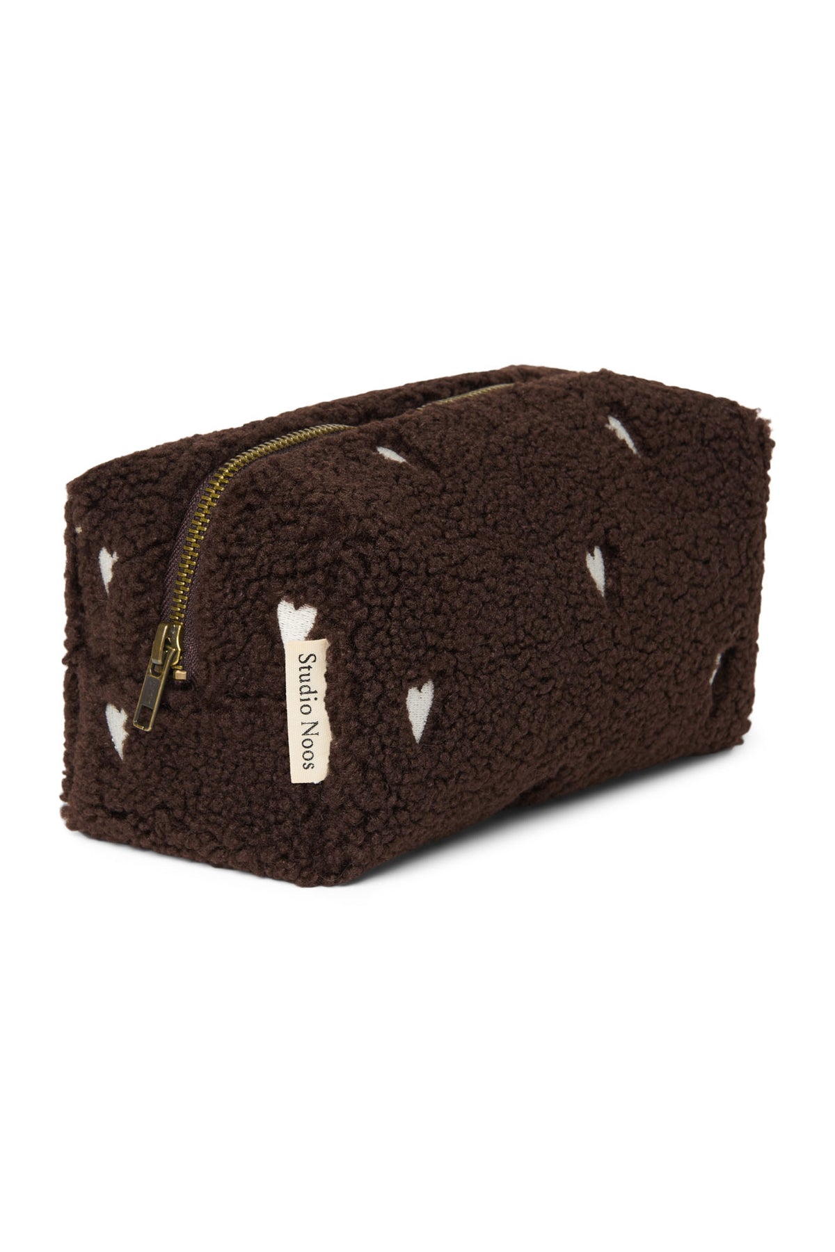 Teddy Pouch - Hearts Chocolate