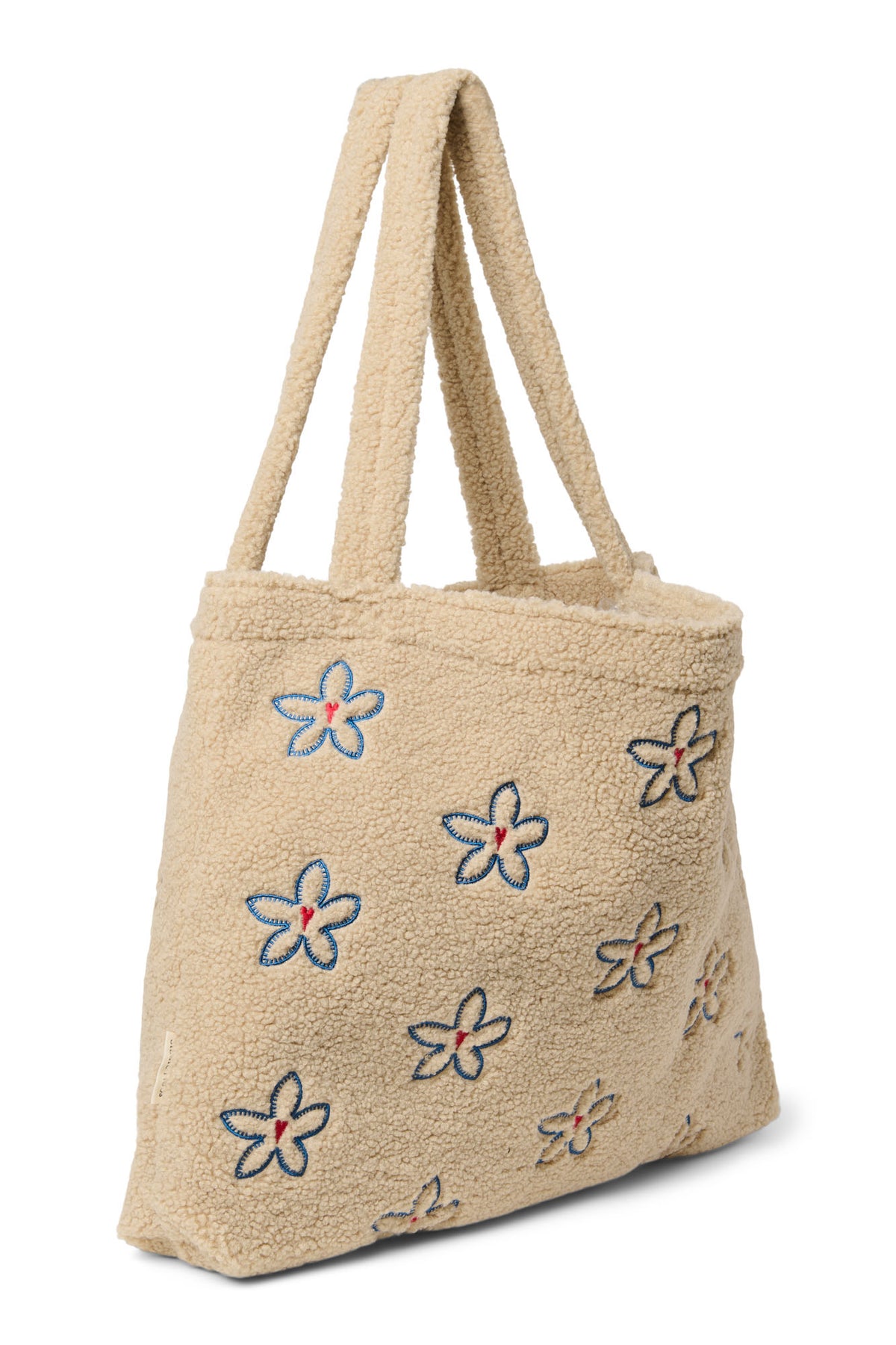 Ecru Flower Teddy Mom Bag