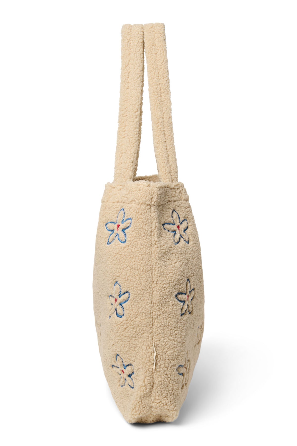 Ecru Flower Teddy Mom Bag
