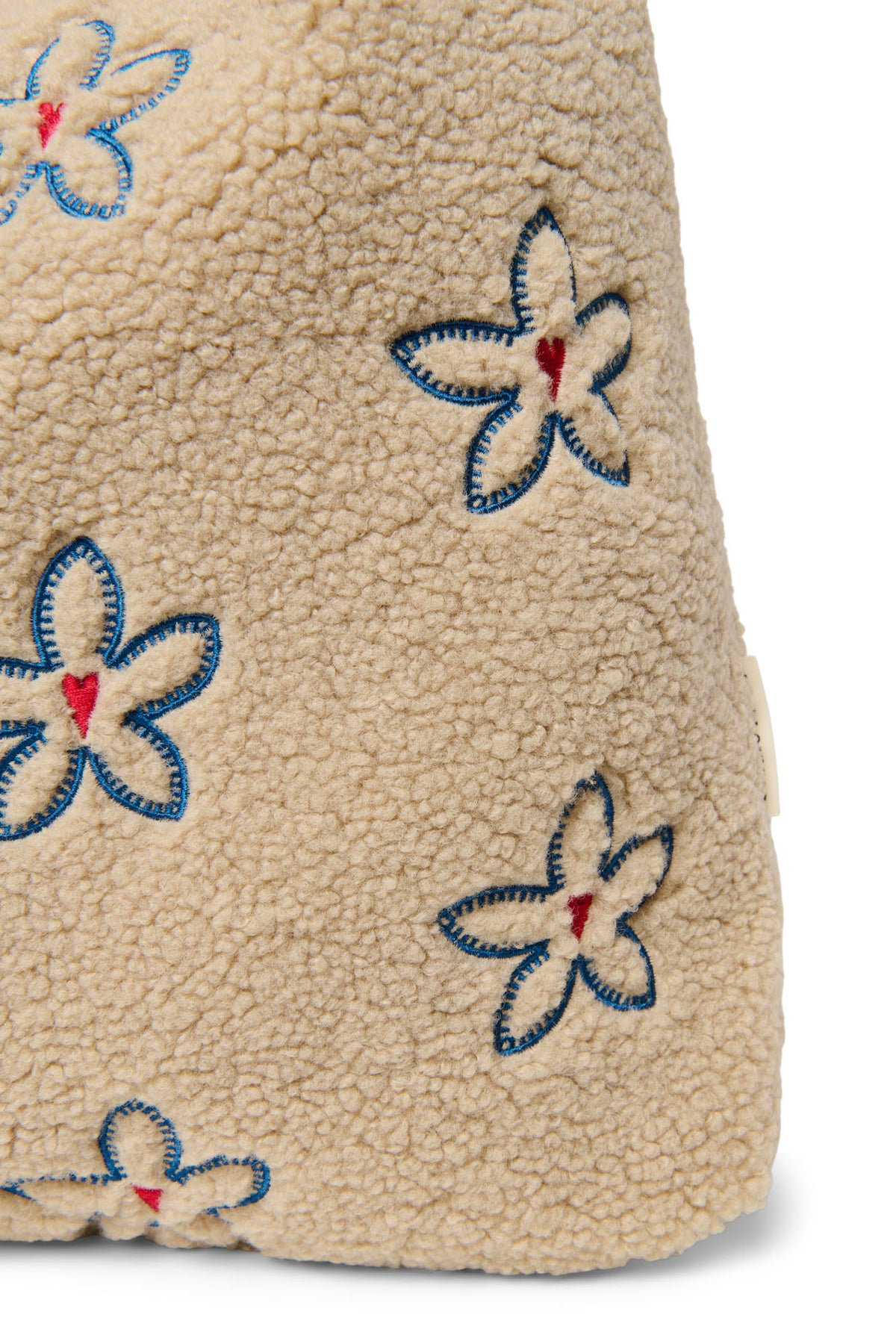 Ecru Flower Teddy Mom Bag