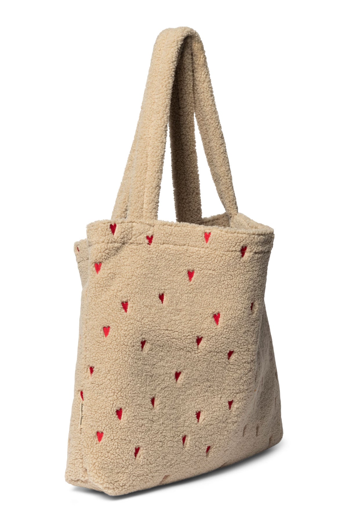 Teddy Hearts Mom Bag - Ecru