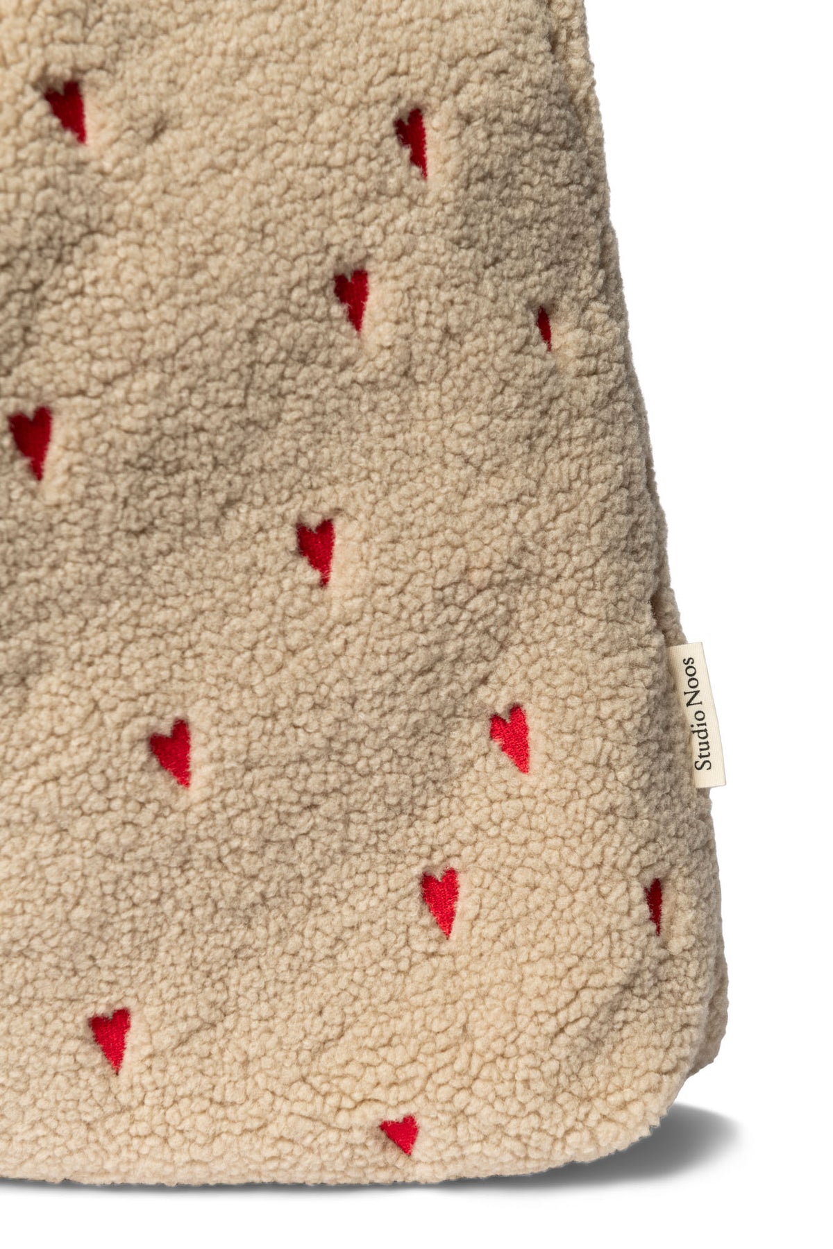 Teddy Hearts Mom Bag - Ecru