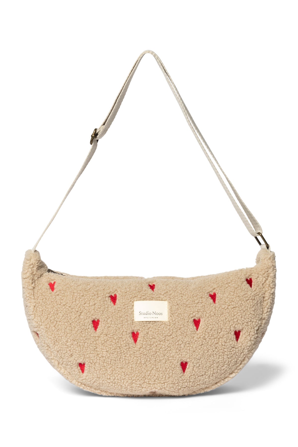 Teddy Hearts Adult Fanny Pack - Ecru