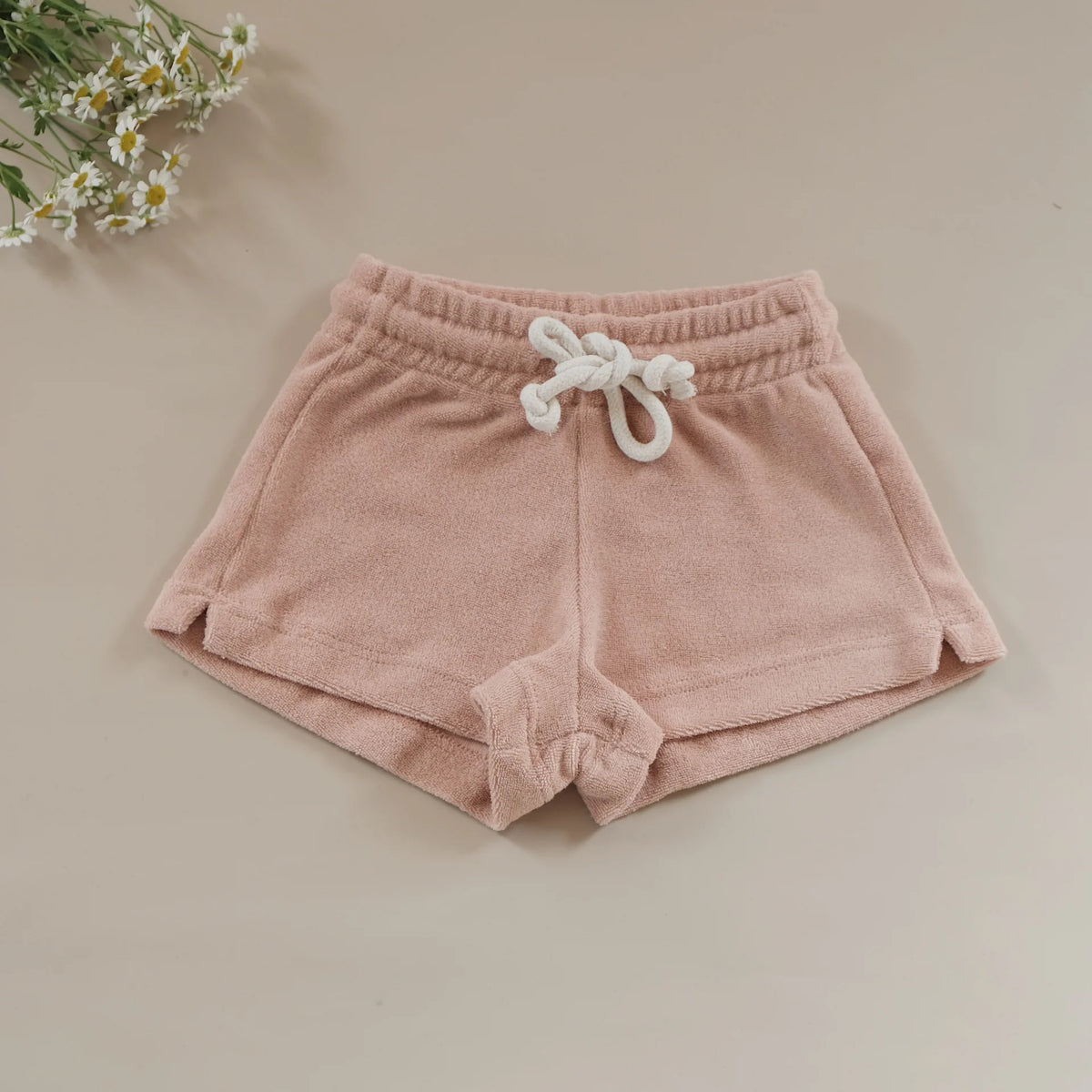 Organic Terry Shorts - Rose