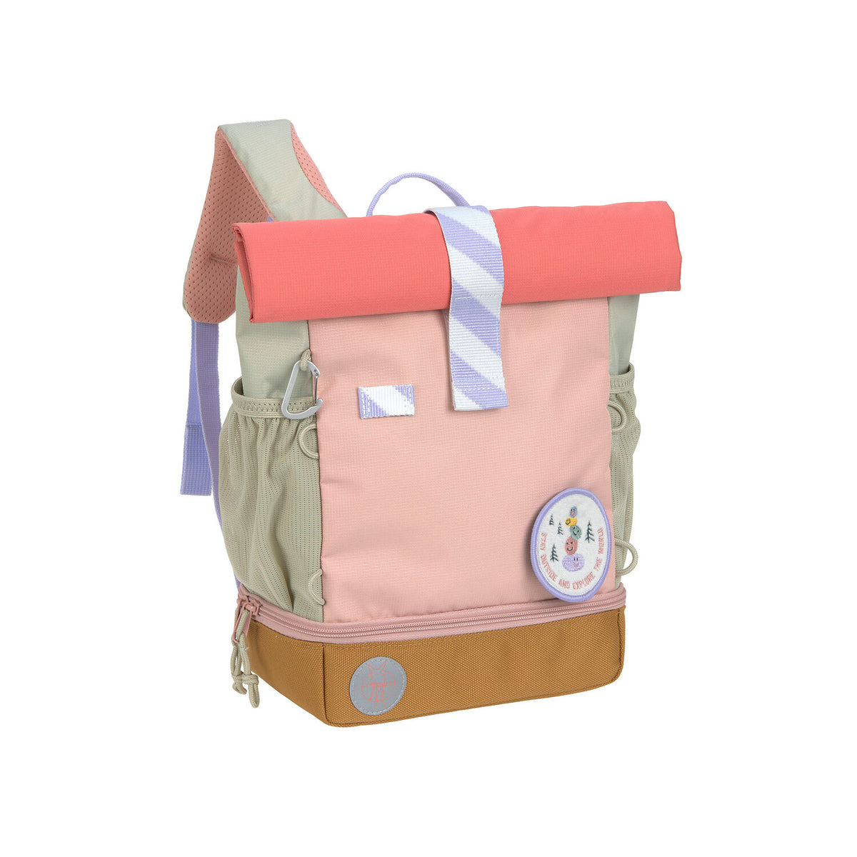 Kindergartenrucksack Rolltop Medium - Sunny Explorer, Rose Beige