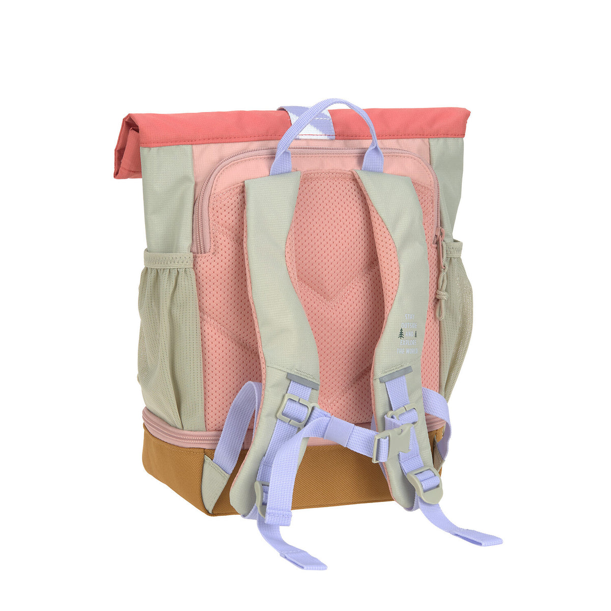 Kindergartenrucksack Rolltop Medium - Sunny Explorer, Rose Beige