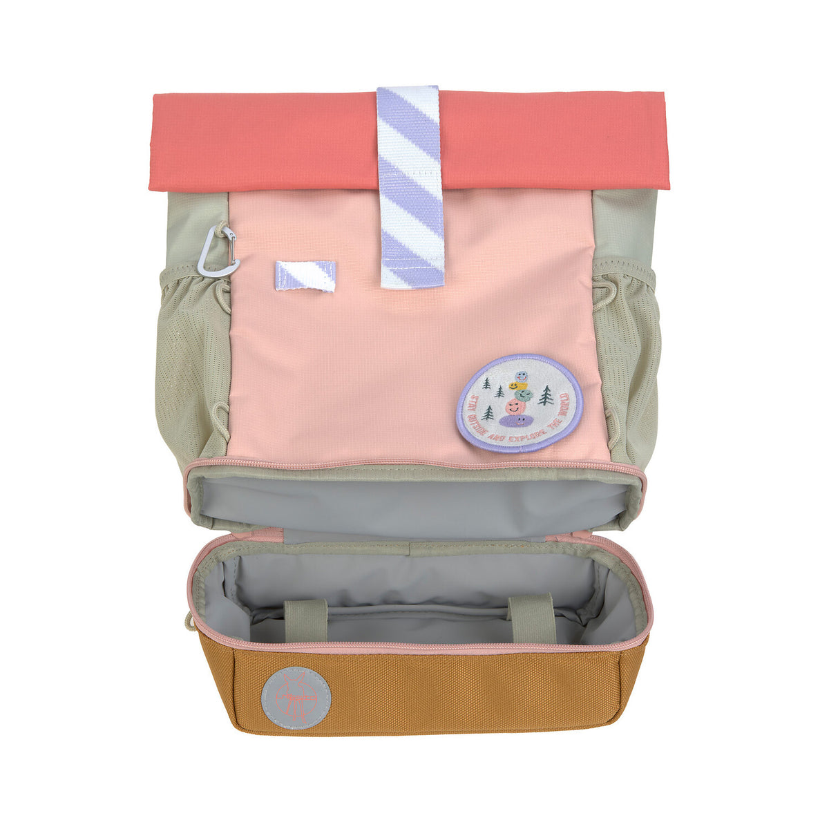 Kindergartenrucksack Rolltop Medium - Sunny Explorer, Rose Beige