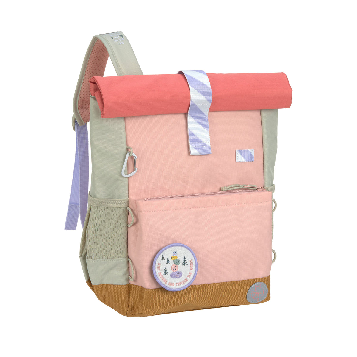Kinderrucksack Rolltop Large - Sunny Explorer, Rosa Pink